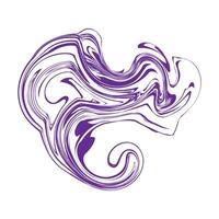 Abstract vintage psychedelic pattern shape vector