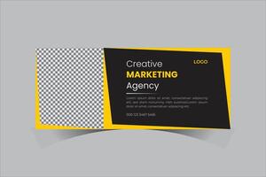 Vector web banner design template