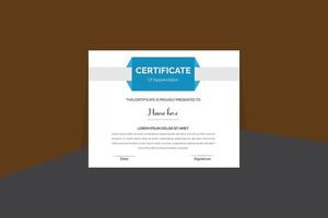 Certificate design template vector