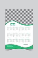 Calendar design template vector