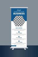 Vector roll-up banner design template