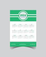 Calendar design template vector