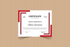 Certificate design template vector