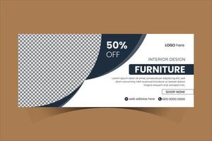 Vector web banner design template