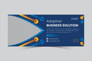 Vector web banner design template