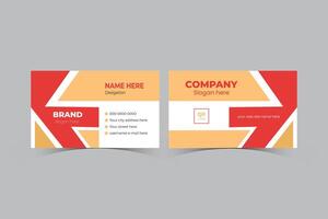 Corporate business card design template vector