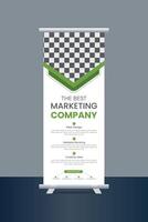 Vector roll-up banner design template