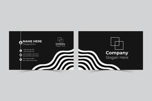 Corporate business card design template vector