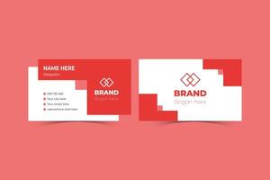 Corporate business card design template vector