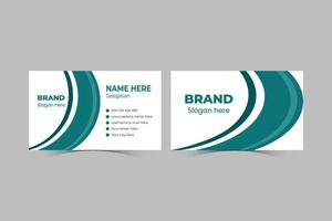 Corporate business card design template vector