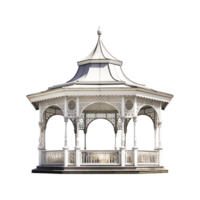 AI generated A gazebo isolated on transparent background png