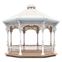 AI generated A gazebo isolated on transparent background png