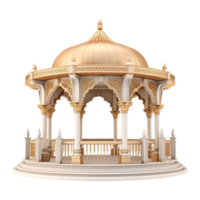 AI generated A gazebo isolated on transparent background png