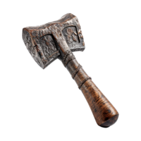 AI generated Rusty metal sledge hammer isolated on transparent background png