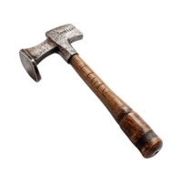 AI generated Rusty metal sledge hammer isolated on transparent background png