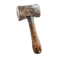 AI generated Rusty metal sledge hammer isolated on transparent background png