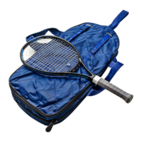 ai generiert Tennis Schläger Tasche isoliert auf transparent Hintergrund png