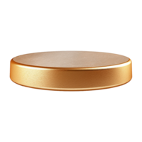 AI generated Empty golden stone isolated on transparent background png