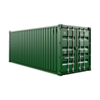 AI generated Shipping container isolated on transparent background png