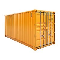 AI generated Shipping container isolated on transparent background png