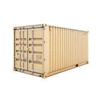 AI generated Shipping container isolated on transparent background png