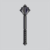 Pixel art illustration Mace. Pixelated Mace. Mace pixelated for the pixel art game and icon for website and video game. old school retro. vector