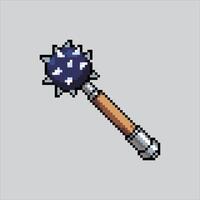 Pixel art illustration Mace. Pixelated Mace. Mace pixelated for the pixel art game and icon for website and video game. old school retro. vector