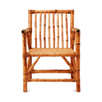 AI generated Bamboo chair isolated on transparent background png