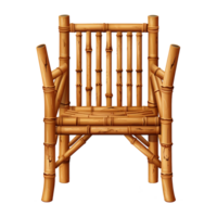 ai genererad bambu stol isolerat på transparent bakgrund png
