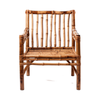 ai généré bambou chaise isolé sur transparent Contexte png