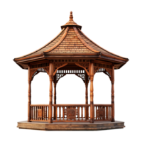 AI generated A gazebo isolated on transparent background png