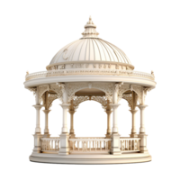 AI generated A gazebo isolated on transparent background png