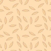 Fall leaves pattern, simple seamless pattern suitable for fabric, gift packaging design, wrapping paper and wallpaper. vector