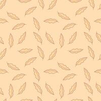 Fall leaves pattern, simple seamless pattern suitable for fabric, gift packaging design, wrapping paper and wallpaper. vector