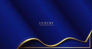 Luxury cloth background, blue and golden premium vector suitable for presentation, award, invitation and business backgrounds.