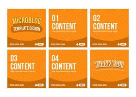 Microblog or carousel design vector