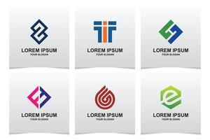 Logo design set template vector