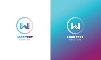 Letter w design template logo vector