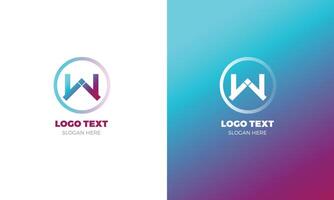 Branding identity corporate vector logo letter W design