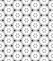 Black and white seamless abstract pattern. Background and backdrop. Grayscale ornamental design. vector