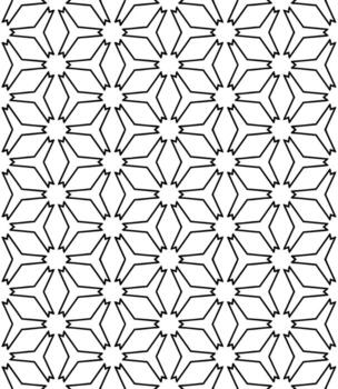 patrón abstracto sin costuras en blanco y negro. fondo y telón de fondo. diseño ornamental en escala de grises. vector