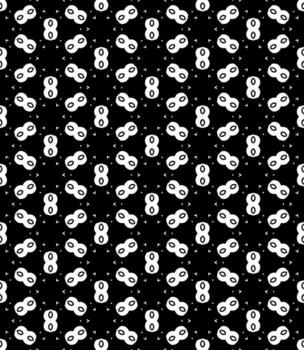 Black and white seamless abstract pattern. Background and backdrop. Grayscale ornamental design. vector