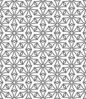 patrón abstracto sin costuras en blanco y negro. fondo y telón de fondo. diseño ornamental en escala de grises. vector