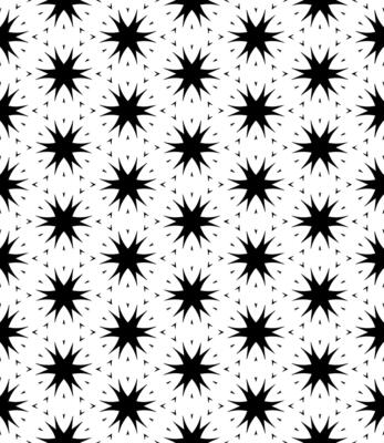 Black and white seamless abstract pattern. Background and backdrop. Grayscale ornamental design.