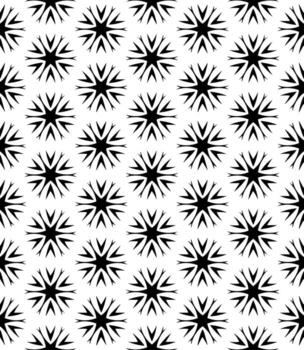 patrón abstracto sin costuras en blanco y negro. fondo y telón de fondo. diseño ornamental en escala de grises. vector