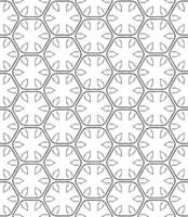 Black and white seamless abstract pattern. Background and backdrop. Grayscale ornamental design. vector