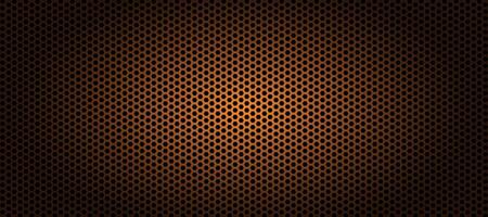 dark orange hexagonal abstract background vector