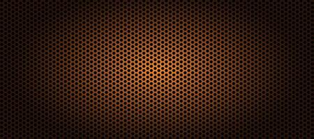 dark orange hexagonal abstract background vector