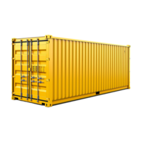 AI generated Shipping container isolated on transparent background png