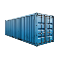 AI generated Shipping container isolated on transparent background png